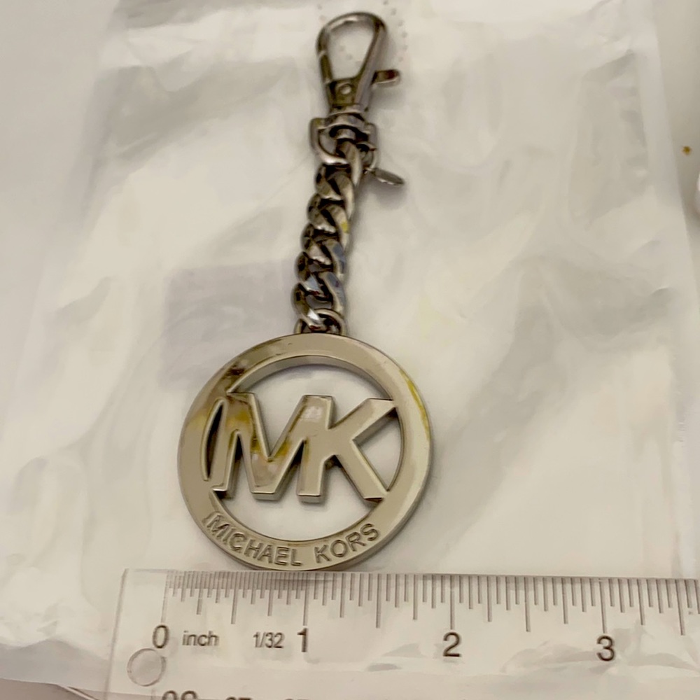 Large Michael Kors silver key/purse fob